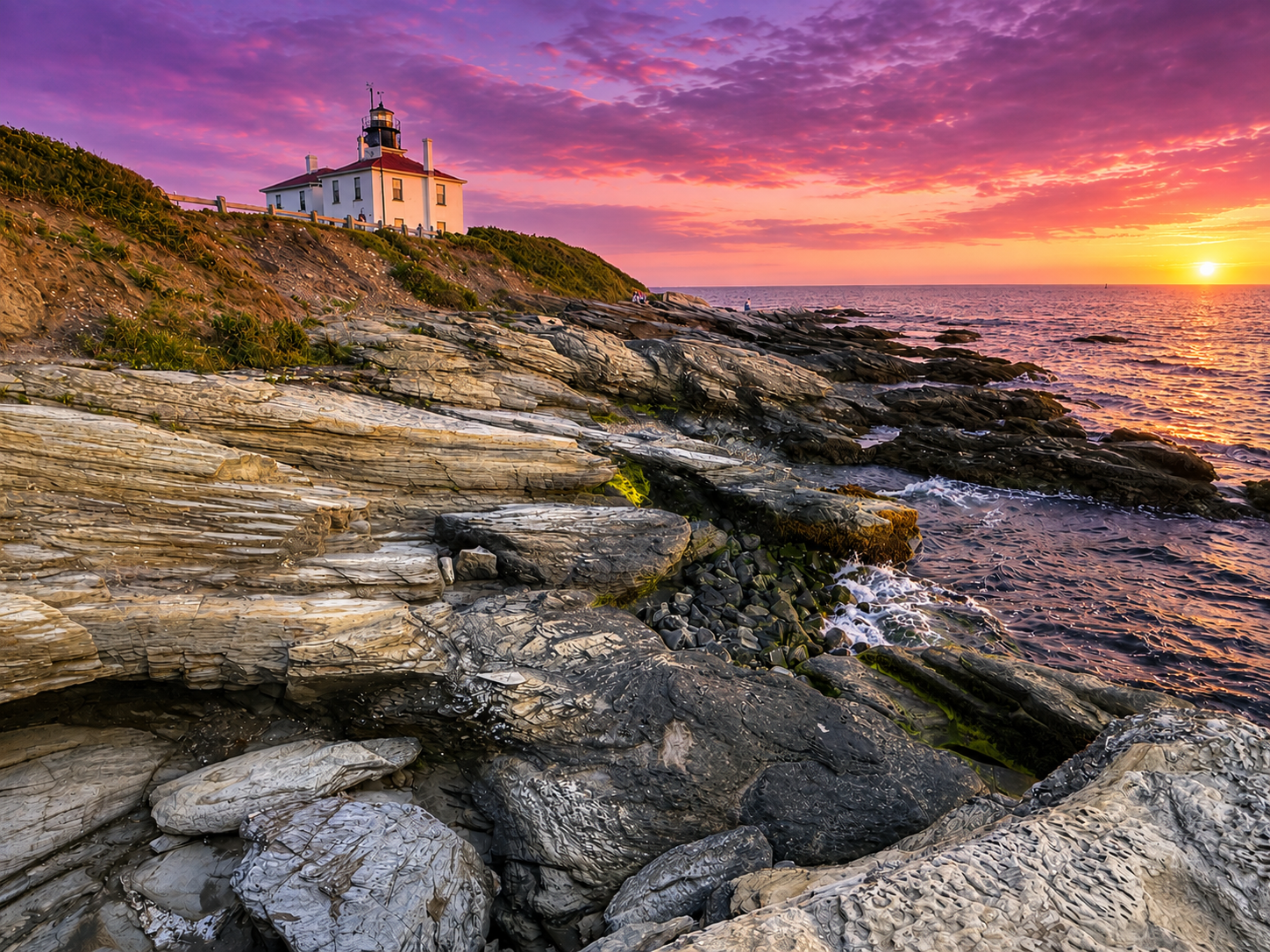 Sunset over Rhode Island